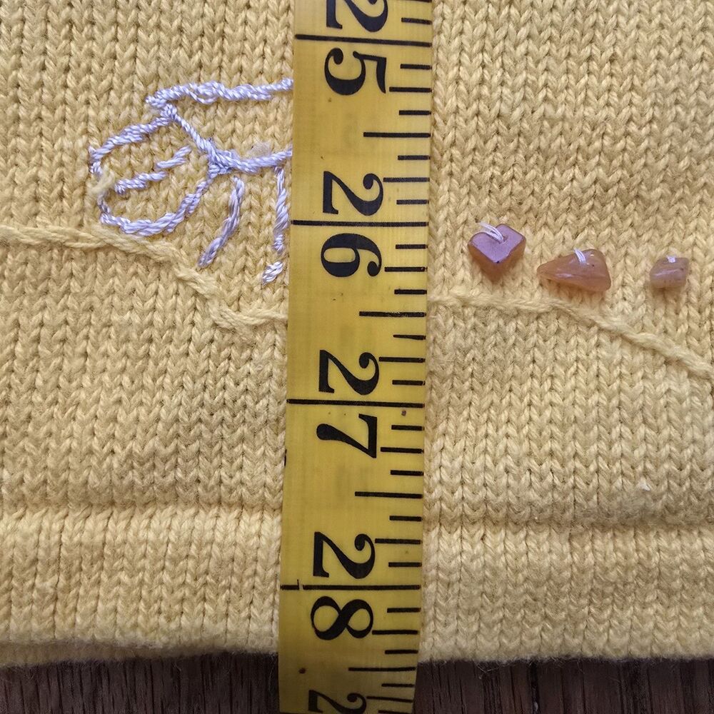 The Quacker Factory Beach Scene Knit Short Sleeve Tunic Top Beaded Size XL - Picture 12 of 12